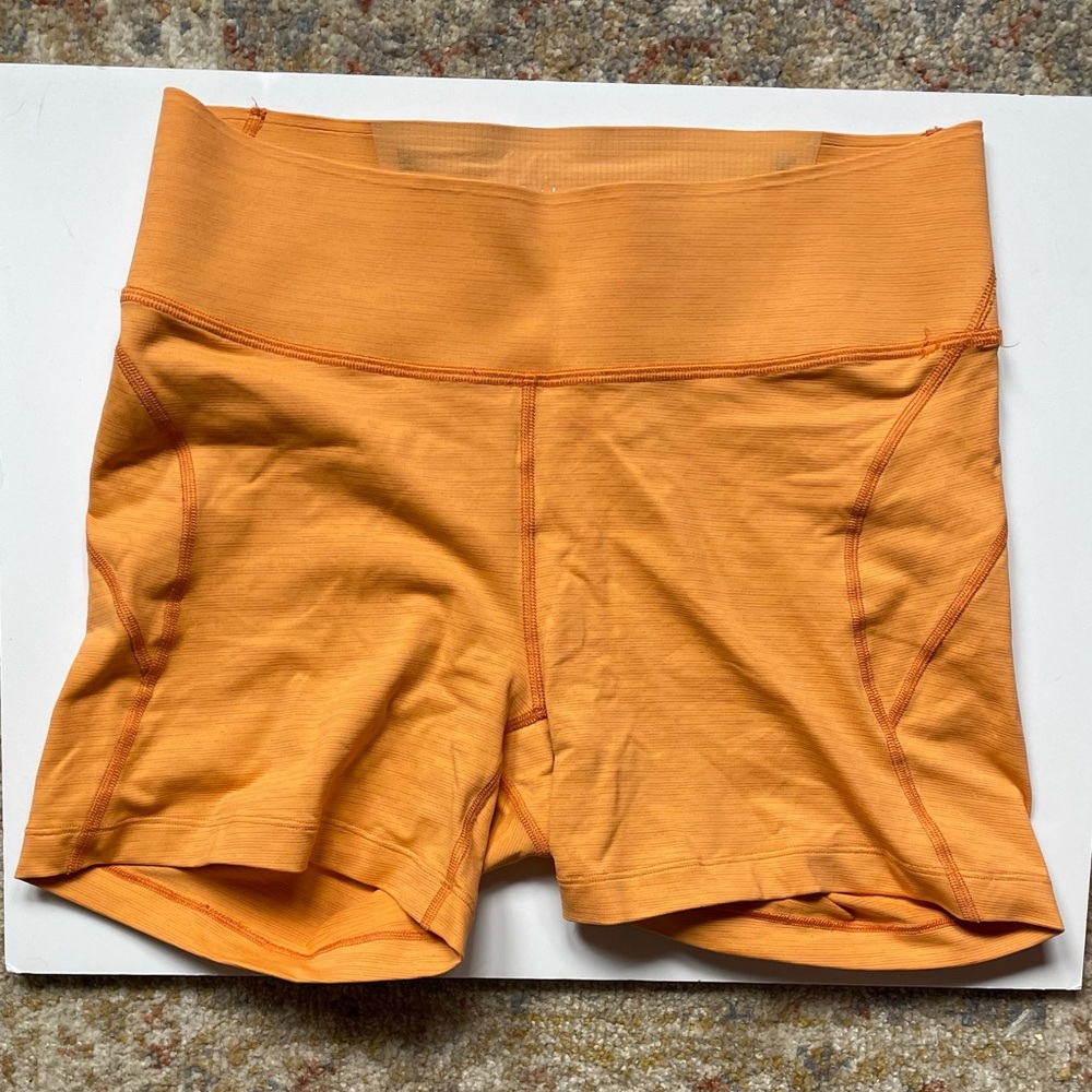 Outdoor Voices TechSweat Shorts - Orange - 3.5” - L